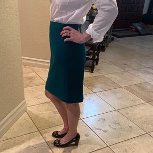Beautiful green wool JCrew skirt